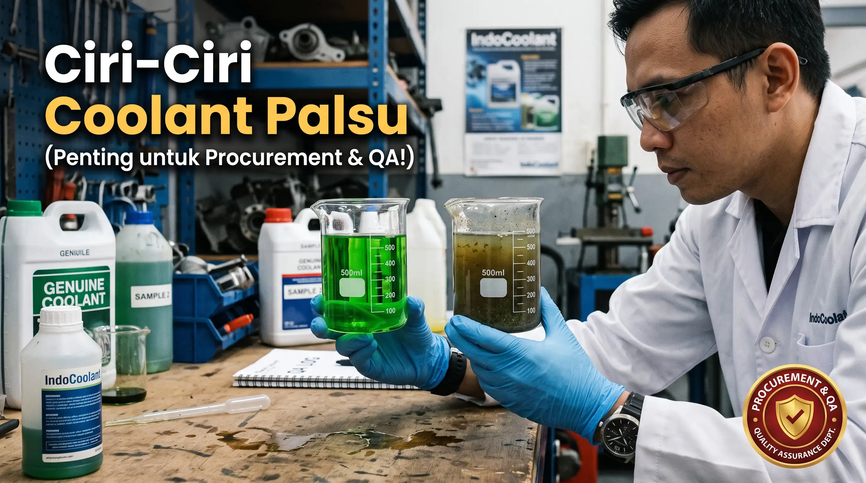 Ciri-Ciri Coolant Palsu atau Kualitas Rendah dan Cara Menghindarinya