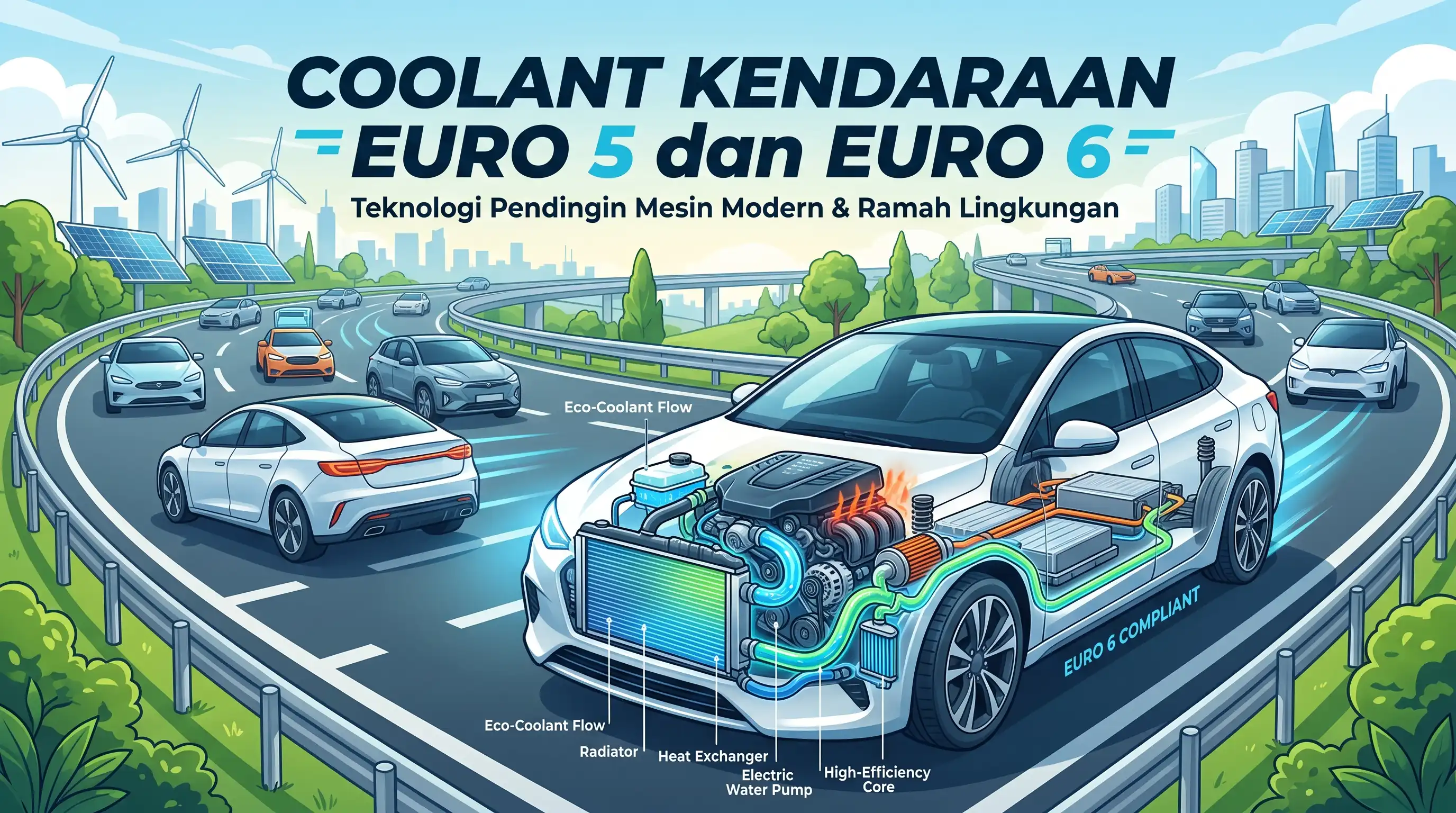 Coolant untuk Kendaraan Euro 5 dan Euro 6: Apa Bedanya?