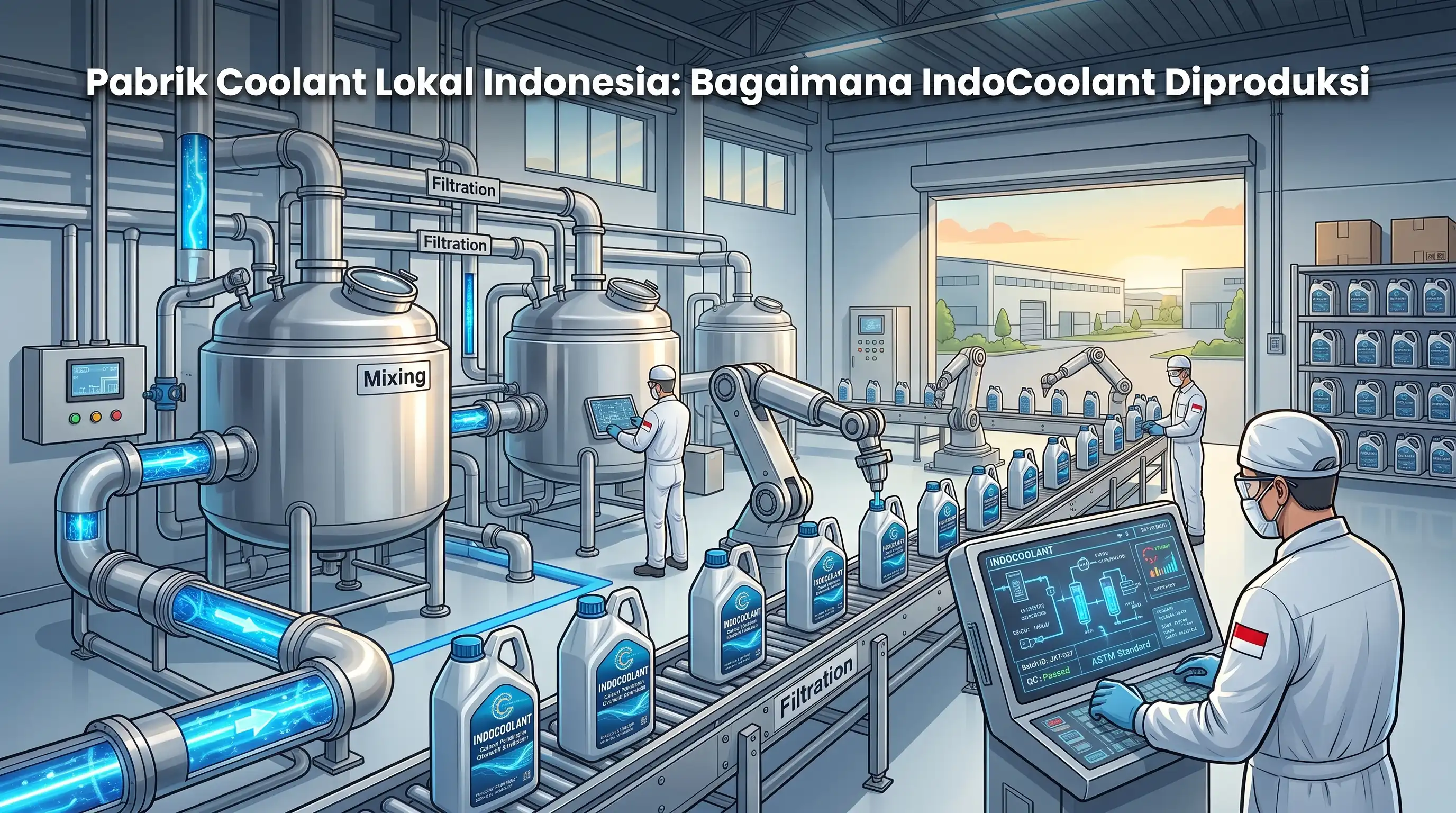 Pabrik Coolant Lokal Indonesia: Bagaimana IndoCoolant Diproduksi