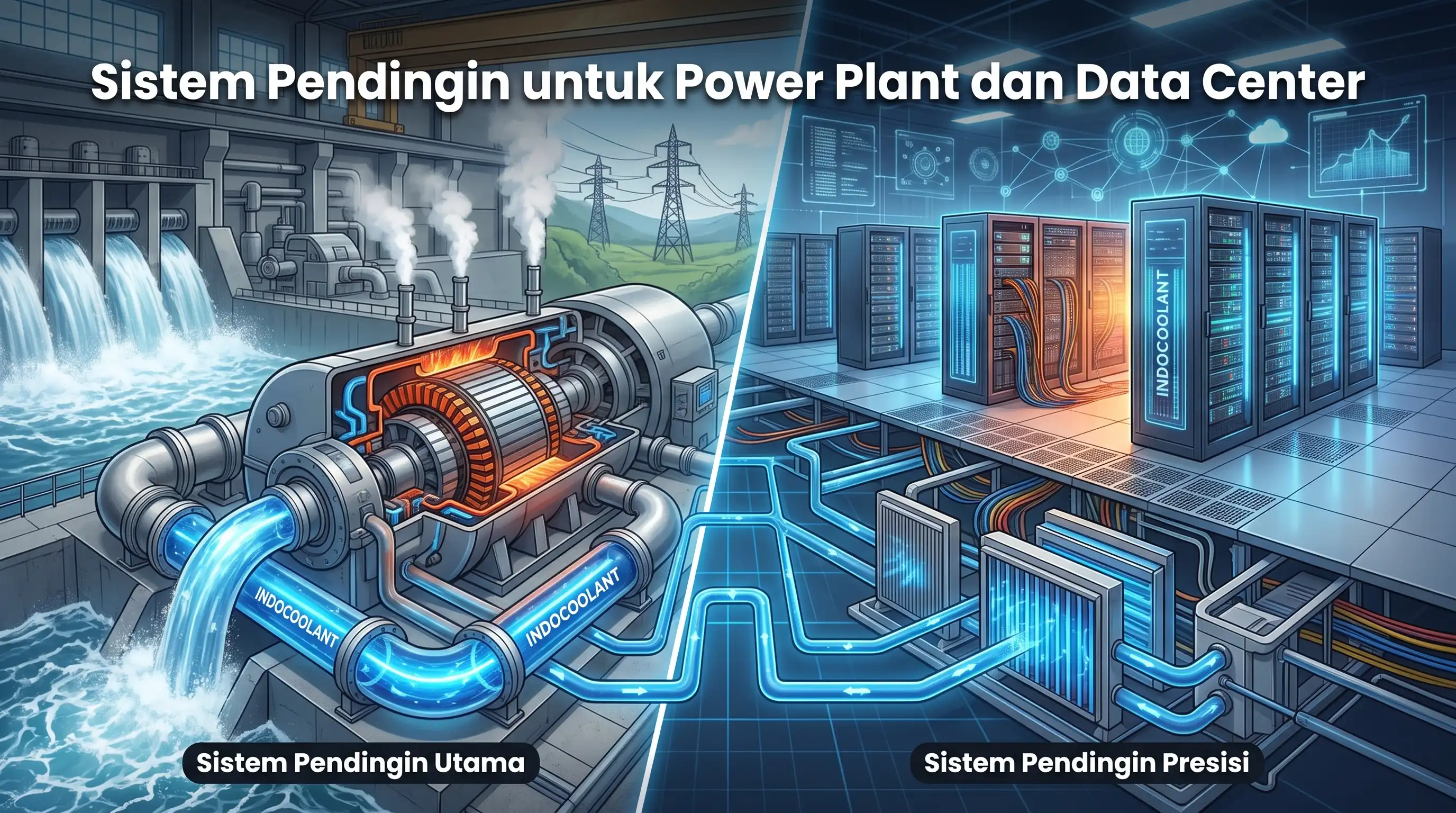 Sistem Pendingin untuk Power Plant dan Data Center - coolant industri